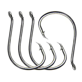 Shaddock Fishing Jl-7384-1#-100pcs 7384 Sport Circle Hooks 100pcs Offset Black High Carbon Steel Set Shaddock Fishing Jl-7384-1#-100pcs 7384 Sport Circle Hooks 100pcs Offset Black High Carbon Steel Set
