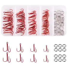 Shaddock Fishing Jl-75pcs-3551 25pcs-8mm-box Red Treble Hooks Kit Circle Round Bend Triple Stainless Steel D Shaddock Fishing Jl-75pcs-3551 25pcs-8mm-box Red Treble Hooks Kit Circle Round Bend Triple Stainless Steel D
