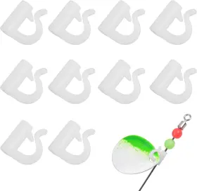 Shaddock Fishing Jlyn-clevis-100pcs-white Quick Change Spinner Clevis Plastic Snaps For Blades Tools