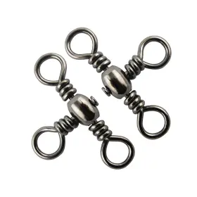 Shaddock Fishing Swivel-1#-100pcs 3 Way Swivels 100pcs Three Barrel Tackle T-shape Shaddock Fishing Swivel-1#-100pcs 3 Way Swivels 100pcs Three Barrel Tackle T-shape