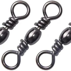 Shaddock Fishing Swivel-w-black-3/0#-50pcs 100pcs Barrel Swivels Saltwater Freshwater Tackle Line Connector