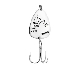 Shiqiao 633322412659 Love You More Than Fishing Lure Gift For Boyfriend Husband Dad Birt