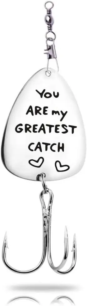 Shiqiao Fishing05 You Are My Greatest Catch Fishing Lure Gift For Silver