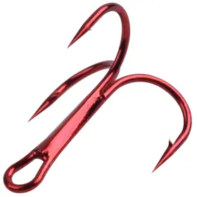Silanon 741663068173 Fishing Red Treble Hooks- 80/120pcs Sharp Round Bend Barbed Hook High-