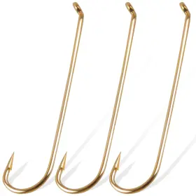 Silanon 741663074297 Barb Fly Fishing Hooks- 150pcs Long Shank Tying Jig Hook High Carbon Stee