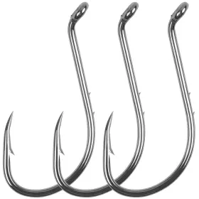 Silanon 741663075041 Octopus Fishing Hooks-120pcs Barbed Baitholder Hooks High Carbon Steel Offset