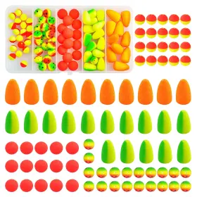 Silanon Float-yx-80pcs-us Pompano Rigs Floats Beads Kit Foam Snell Fishing Bobbers For Surf Fish Silanon Float-yx-80pcs-us Pompano Rigs Floats Beads Kit Foam Snell Fishing Bobbers For Surf Fish