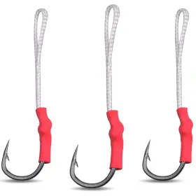 Silanon Kywy110-bxhp-hook-2/0-40pcs Fishing Assist Hooks With Pe Line 40pcs Stainless Steel Vertical Jigging Assi Silanon Kywy110-bxhp-hook-2/0-40pcs Fishing Assist Hooks With Pe Line 40pcs Stainless Steel Vertical Jigging Assi
