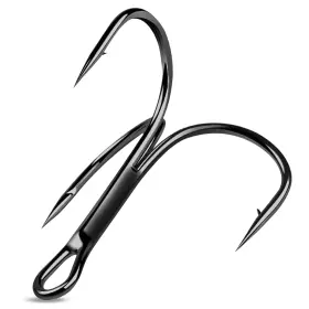 Silanon Kywyy011-35647-b-6#-120pcs-us Fishing Red Treble Hooks- 80/120pcs Sharp Round Bend Barbed Hook High-