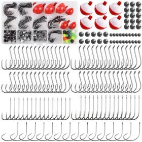 Silanon Kyzy-186 Fishing Hooks Bobbers Tackle Kit186pcs Freshwater Gear Box Includ Silanon Kyzy-186 Fishing Hooks Bobbers Tackle Kit186pcs Freshwater Gear Box Includ