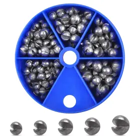 Silanon Shot-27pcs-us Split Shot Fishing Weights Kit4.23oz/box Round Sinkers Rubber Remo Silanon Shot-27pcs-us Split Shot Fishing Weights Kit4.23oz/box Round Sinkers Rubber Remo