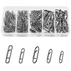Silanon Snap-155pcs-us Power Fishing Clips Kit155pcs High Strength Snaps Lure Fast Cha Silanon Snap-155pcs-us Power Fishing Clips Kit155pcs High Strength Snaps Lure Fast Cha