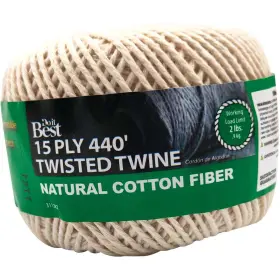 Sim Supply Inc. 009326310732 Do It Best 15-ply X 440 Ft. Natural Twisted Cotton Twine 311282 Inc