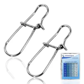 Singmatools 799050987149 100 Pack Snaps And Clips For Fishing Beads Swivels Snap 3 W