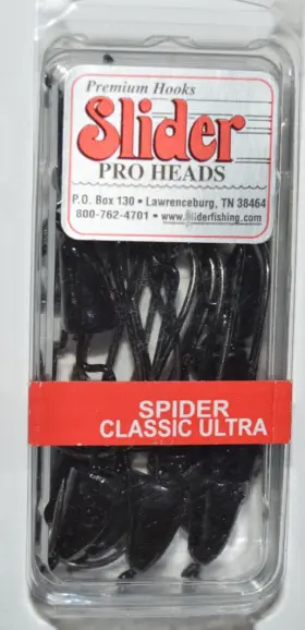 Slider Spch4b-u Charlie Brewer Spider Pro Heads Classic Ultra 3/0 Hook Black