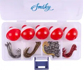 Smaky Smakygoods101 Fishing Tackle Kit Beginners Equipment 80 Pcs-includes Small Multiple