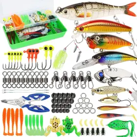 Smmymgf Lyi001 Fishing Tackle Box Bass Accessories Hooks Lures Baits Worms Freshwater Gear Kit