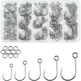 Snfox 445044721796 150pcs Inline Single Fishing Hooks With Split Rings Lure Tackle Ebay Snfox 445044721796 150pcs Inline Single Fishing Hooks With Split Rings Lure Tackle Ebay