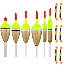 Sonwyoung Sio-sonwyoung-1102 106 Pcs Fishing Slip Bobbers Floats Kit 6 Buoyant Balsa Wood Body B Sonwyoung Sio-sonwyoung-1102 106 Pcs Fishing Slip Bobbers Floats Kit 6 Buoyant Balsa Wood Body B