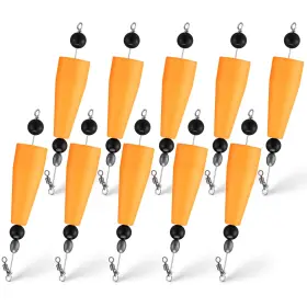 Soulchen Xln-soulchen-13792 3 Inch Fishing Floats Bobbers Popping Corks Trout Float Rig 10 Pcs Orange Soulchen Xln-soulchen-13792 3 Inch Fishing Floats Bobbers Popping Corks Trout Float Rig 10 Pcs Orange