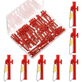 Soulchen Xln-soulchen-1509 50 Pcs 1-1/2 Sinker Slides For Catfishing With Metal Snaps Abs Fishing Weight Soulchen Xln-soulchen-1509 50 Pcs 1-1/2 Sinker Slides For Catfishing With Metal Snaps Abs Fishing Weight