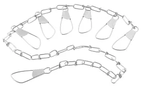 South Bend 039364109838 35 Inch 7 Snap Chain Stringer