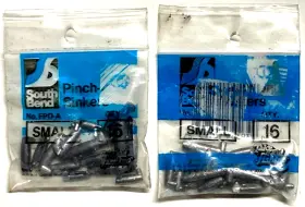 South Bend 039364161232 2 Packs Fpo-a Small Pinch-on Sinker Assortment Pack 16-count