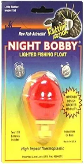South Bend 445050463444 Night Bobby 158-r Lighted Fishing Float Red 1-3/4 Inch