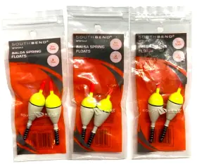 South Bend Bfsp34-2 3 Packs Size 3/4 Inch Balsa Spring Float 2-count Package