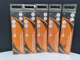 South Bend Sab8 Snelled Aberdeen Bronze Hook Size 8/six Pack Lot Of 5 New