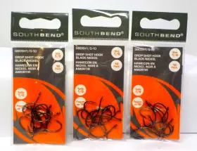 South Bend Sbdsh1/0-10 Drop Shot Hook Black Nickel Size 1/0 10pk X3 10-packs South Bend Sbdsh1/0-10 Drop Shot Hook Black Nickel Size 1/0 10pk X3 10-packs