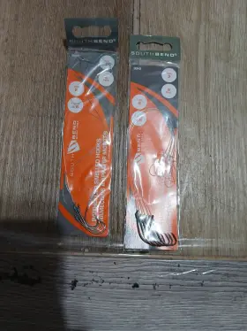 South Bend Sc-2/0x Southbend Snelled Carlisle Hooks Size 2 2-6 Pack