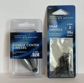 Southbend Nlrc3 3/4oz Lead Free Sinker And Snap Swivels Southbend Nlrc3 3/4oz Lead Free Sinker And Snap Swivels