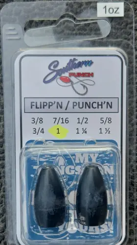 Southern Punch Jzj3342 Tungsten Flippftn Punchftn Sinkers Lead Free 1oz Black 2 Pack Southern Punch Jzj3342 Tungsten Flippftn Punchftn Sinkers Lead Free 1oz Black 2 Pack