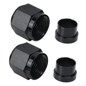 Speedwow Tuning Ev01871an4bk 4an Female Hardline Tube Nut And Sleeve Aluminum Fitting For 1/4 Inch Od 4an-1/4 Speedwow Tuning Ev01871an4bk 4an Female Hardline Tube Nut And Sleeve Aluminum Fitting For 1/4 Inch Od 4an-1/4
