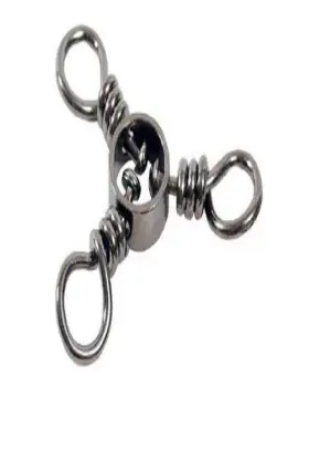 Spro 651583102140 Three Way Swivel Pack Of 8 Black Size 20-pounds