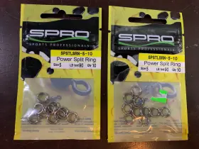 Spro 651583106872 Power Split Ring Sz 5 - 90lb Test 10pk Lot X2 Packs Spstlsrn-5-10