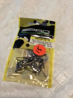 Spro 651583107237 New Package Of 10 Sbsclb-03-10 Ball Bearing Snap Swivels Made In Japan Spro 651583107237 New Package Of 10 Sbsclb-03-10 Ball Bearing Snap Swivels Made In Japan