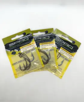 Spro 651583155115 Power Offset Wide Gap Dsf Hooks 1/0 - 2/0 3/0 Weedless Lot Of 3 Packs Spro 651583155115 Power Offset Wide Gap Dsf Hooks 1/0 - 2/0 3/0 Weedless Lot Of 3 Packs