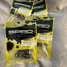 Spro He510c-gr Ball Bearing Swivel Coast Lock With 2 Welded Rings 2pk