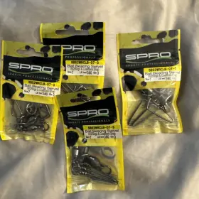 Spro Sbs2wrclb-09-2 Ball Bearing Swivel Coast Lock With 2 Welded Rings 2pk