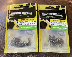 Spro Spsb-04-10-dsf 2 Packs Power Swivel Dura Slick Finish Sz04 130lb 10 Pack Spro Spsb-04-10-dsf 2 Packs Power Swivel Dura Slick Finish Sz04 130lb 10 Pack