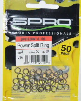 Spro Spstlsrn-3-50 Power Split Rings Size 3 50lb Test 50 Per Value Pack Spro Spstlsrn-3-50 Power Split Rings Size 3 50lb Test 50 Per Value Pack
