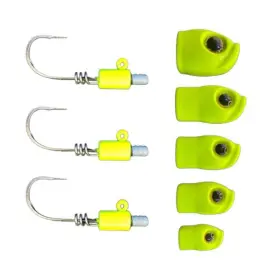 Stack Tackle Screwyheadjigs3/0-chartreuse Screwy Head Jigs - Size 3/0 Chartreuse