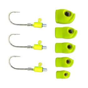 Stack Tackle Screwyheadjigs5/0-chartreuse Screwy Head Jigs - Size 5/0 Chartreuse