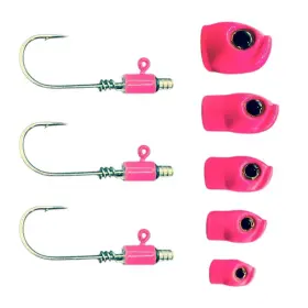 Stack Tackle Screwyheadjigs5/0-pink Screwy Head Jigs - Size 5/0 Pink