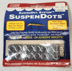 Storm 039984999314 Lures Suspenstrips 80 Strips Fishing Lure Bait Weighting Stick On New