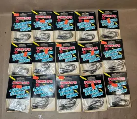 Strike King 051034111156 Lot Of 16 Pork-o S Lightnin Hooks 5/0 Strike King 051034111156 Lot Of 16 Pork-o S Lightnin Hooks 5/0