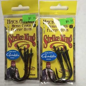 Strike King Hahcfh-6/0 2ct Hack Attack Heavy Cover Flippinft Hook 6/0 Black 4pk Gamakatsu Strike King Hahcfh-6/0 2ct Hack Attack Heavy Cover Flippinft Hook 6/0 Black 4pk Gamakatsu