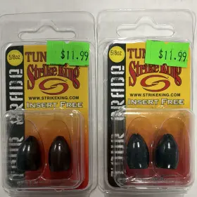 Strike King Tgtw58-10 Insert Free Tungsten Weight 5/8 Oz Black 2 Pack Strike King Tgtw58-10 Insert Free Tungsten Weight 5/8 Oz Black 2 Pack